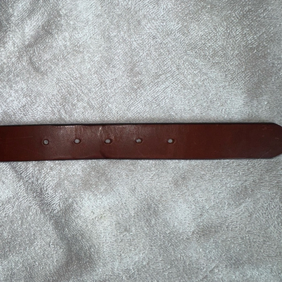 Women’s Size 28 Banana Republic All Leather Silver Buckle Brown Belt USA 741217 - Picture 6 of 9